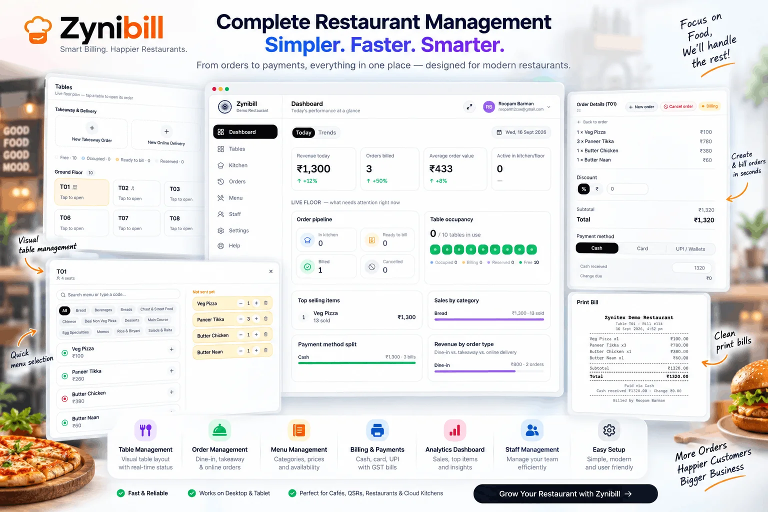 Zynibill screenshot